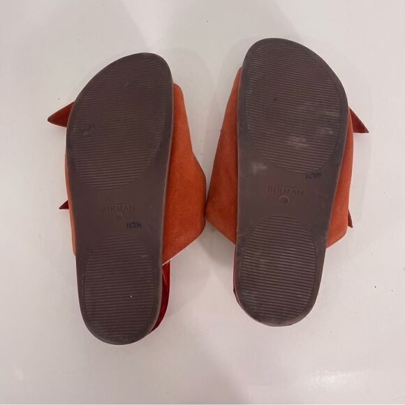 Alexandre Birman Red Clarita Suede Fur Lined Slide Sandals - Picture 8 of 9